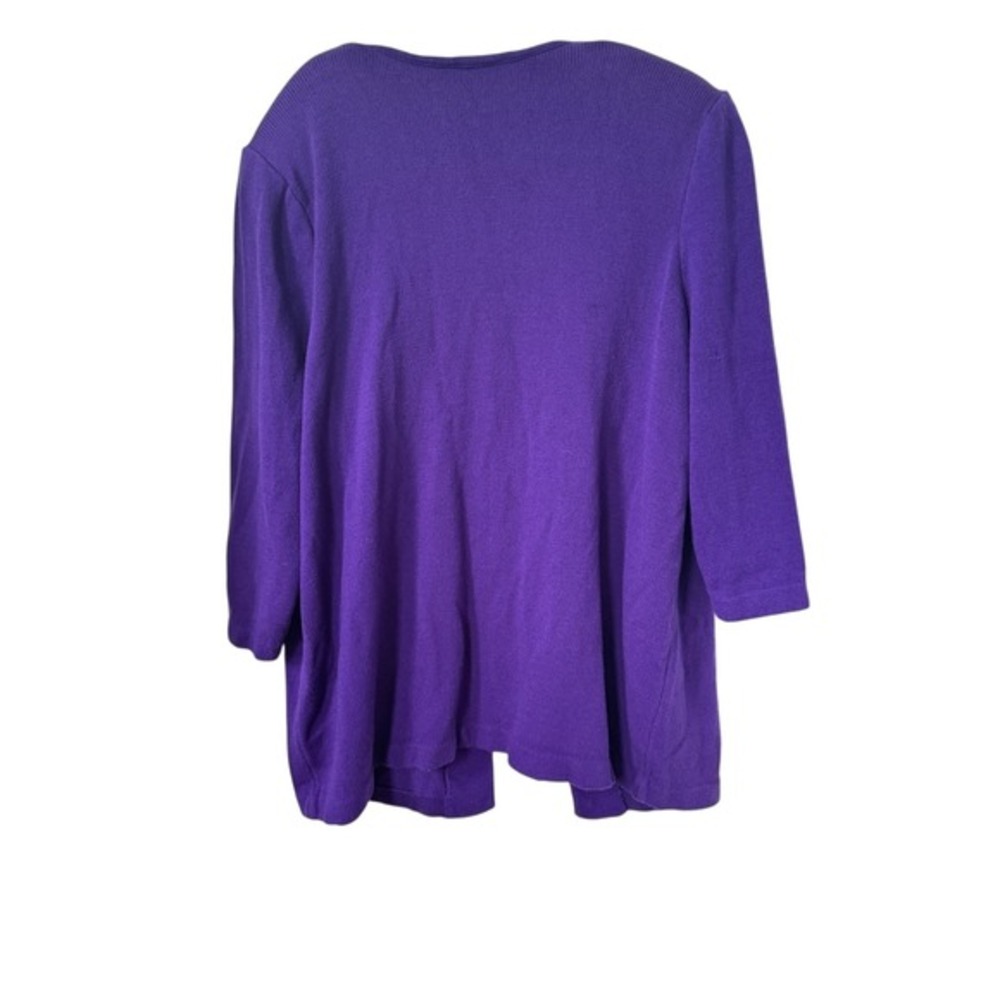 KAMA by St John purple knit cardigan‎ - Picture 2 of 6